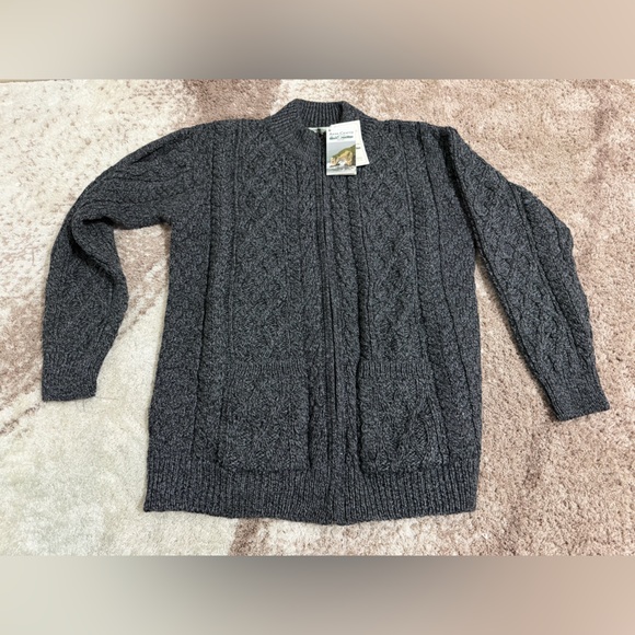 Aran crafts Mens Aran Zip cardigan